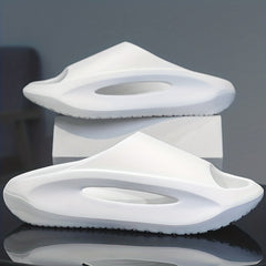 Men's Cloud Slides Casual Open Toe Slippers for Indoor Outdoor