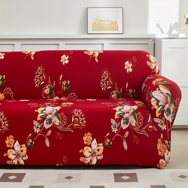 Vintage Pattern Sofa Cover Elastic Slipcover Universal Furniture Protector