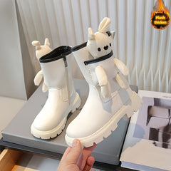 Bear Boots With Zipper For Girls Lightweight Non Slip Boots