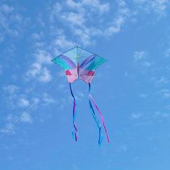 Large Purple Butterfly Kite with 91.44m Handle Line