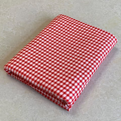 Christmas Style Small Grids Stretchy Fabric - 1 Yard Length