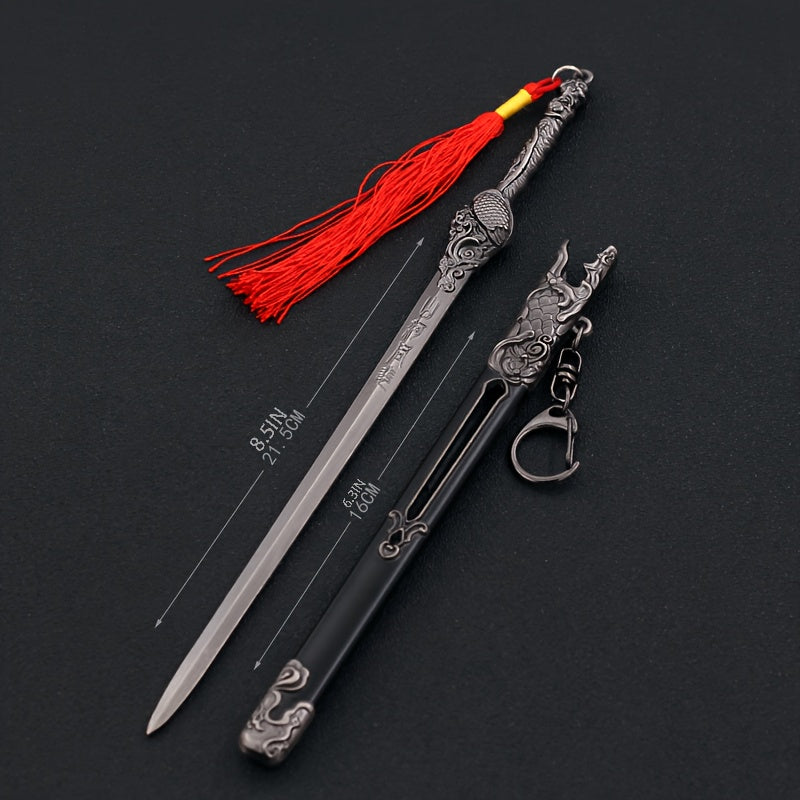 Mini Sword Pendant Key Chain with Sheath Toy Sword Pendant
