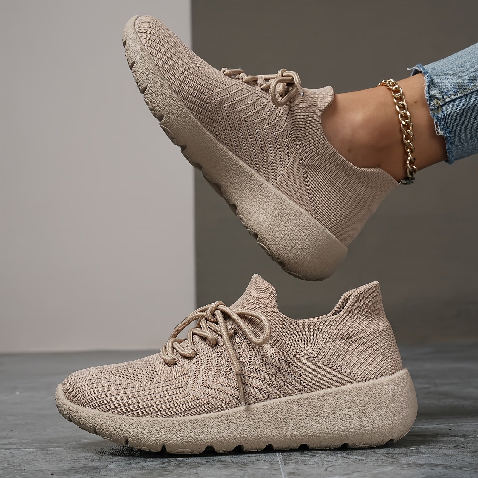 Mesh Breathable Lightweight Flying Woven Shoes Mama Shoes