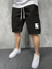 Comfy Cargo Shorts Men's Casual Stretch Elastic Waist Drawstring Shorts
