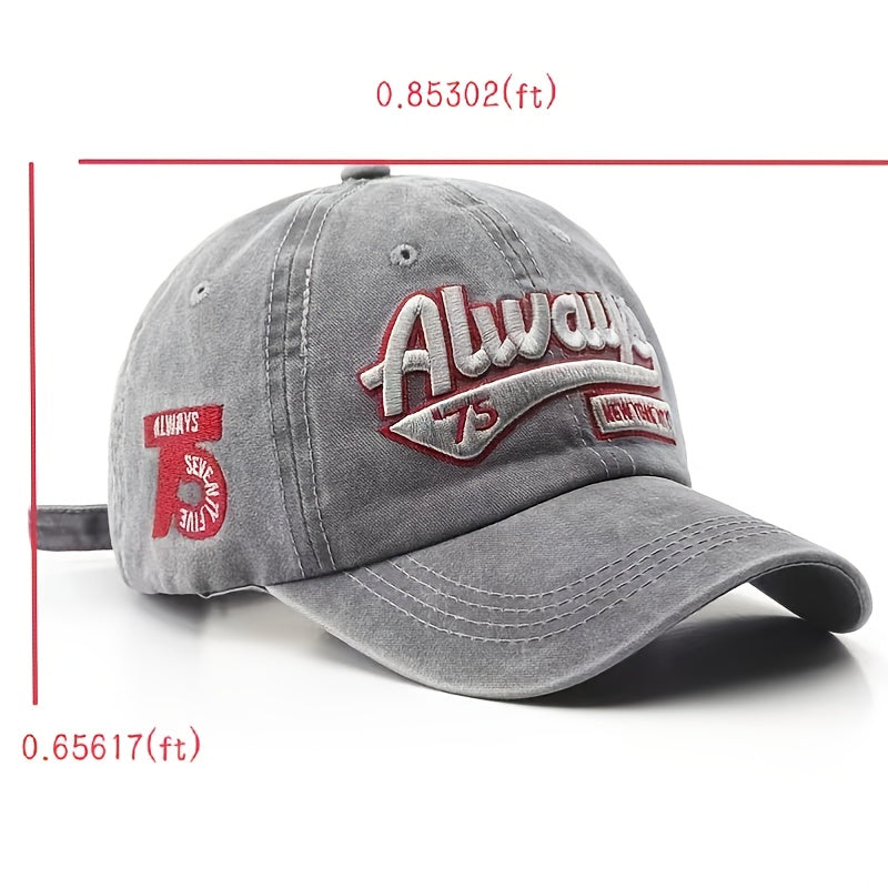 Women Baseball Cap Washed Embroidery Caps Football Hats Cap For Women Man Unisex