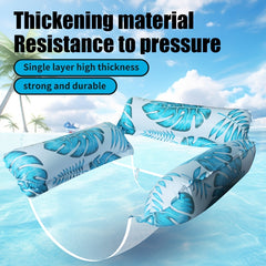 Inflatable Pool Float Hammock for Adults PVC Water Float Bed Lounge Chair 3 Row