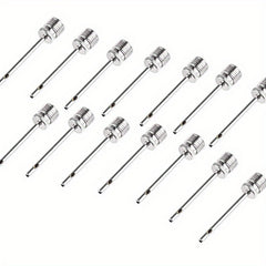 10 Pack Stainless Steel Pump Needles for Inflating Balls