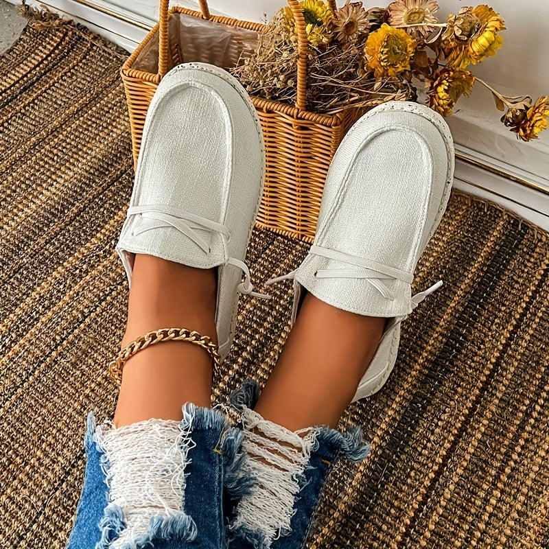Women's Casual Canvas Lace Up Low Top Shoes