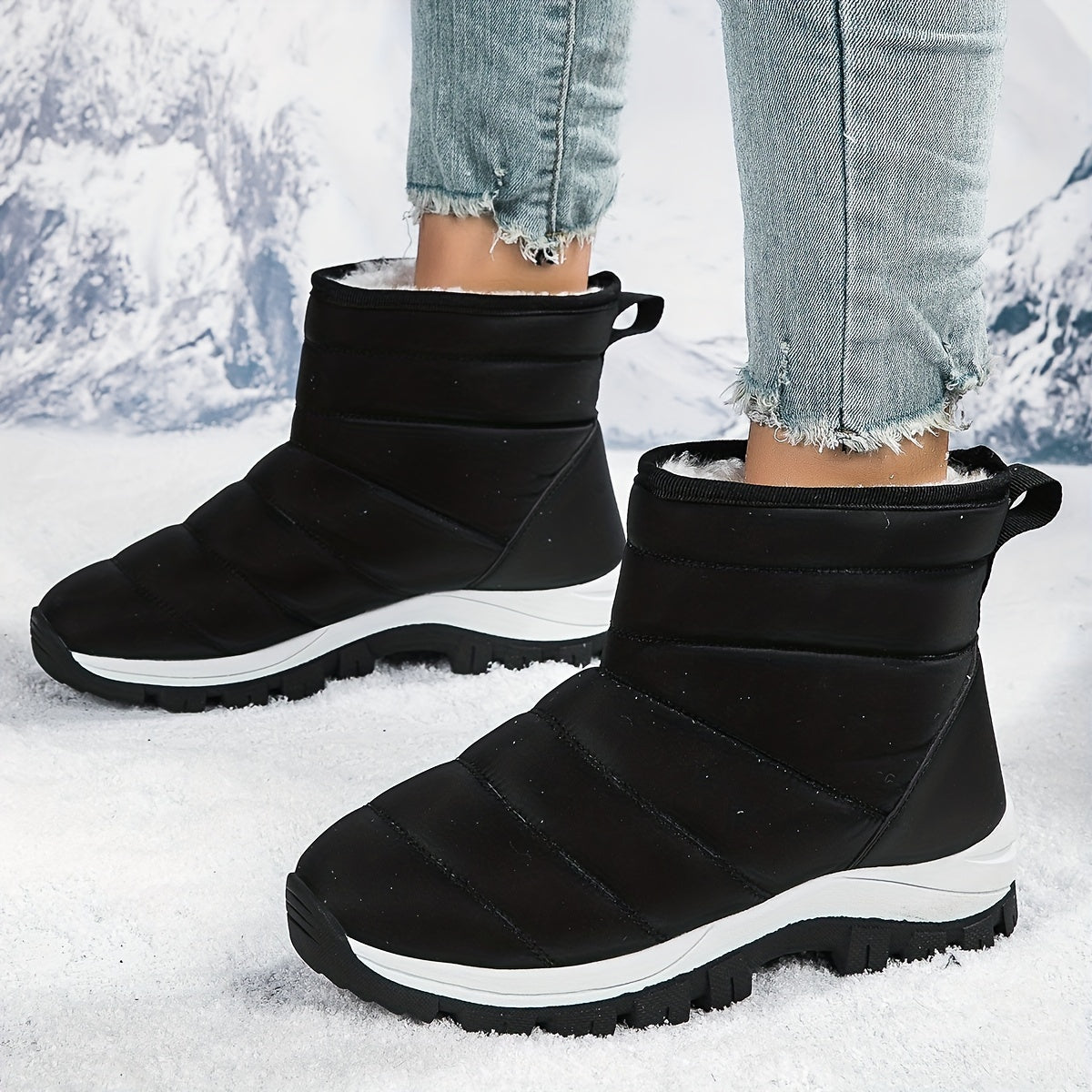 Women's Snow Boots Warm Winter Hiking Boots