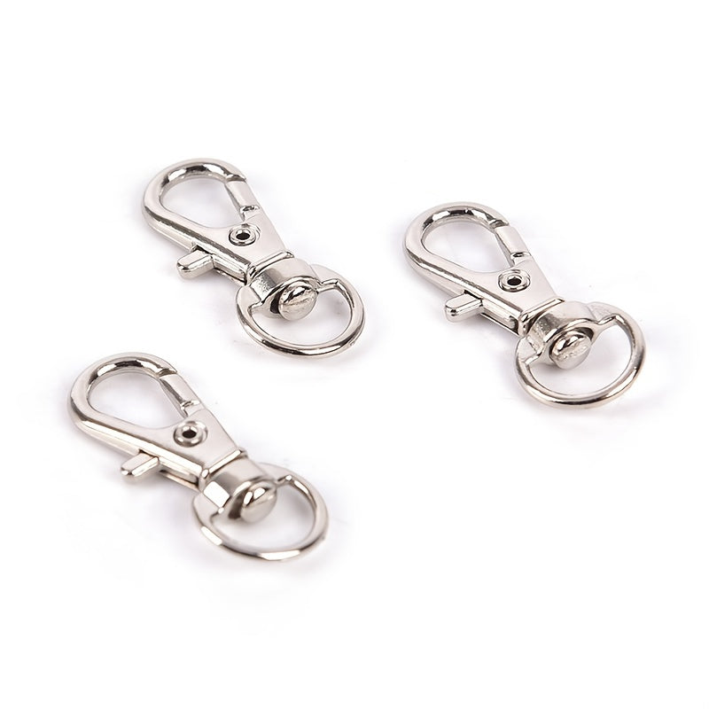 10pcs Mini Aluminum Keychain Snap Spring Clip Hook Carabiner