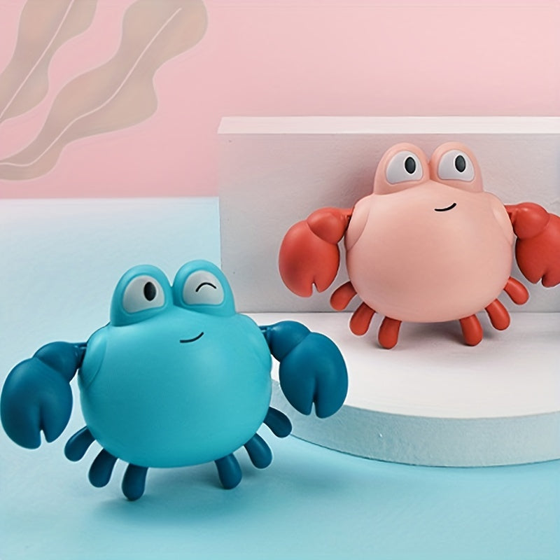 Crab Water Toys for Kids Bathtub Play 2 Cartoon Crabs Red Plastic