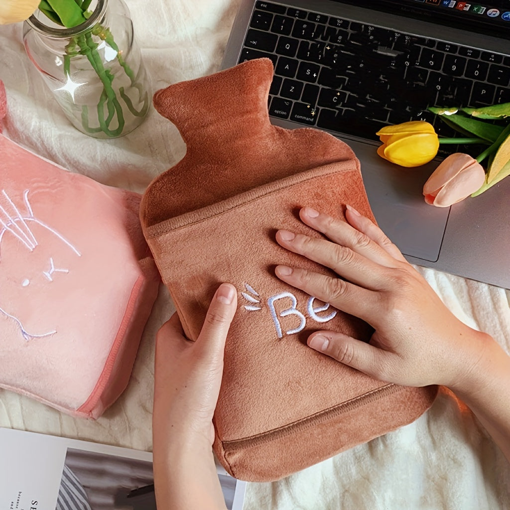 Cartoon Hot Water Bag Hand Warmer For Winter Travel Camping Christmas Gift