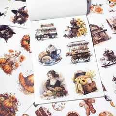 20 Sheets Vintage Architecture Sticker Book for Scrapbooking