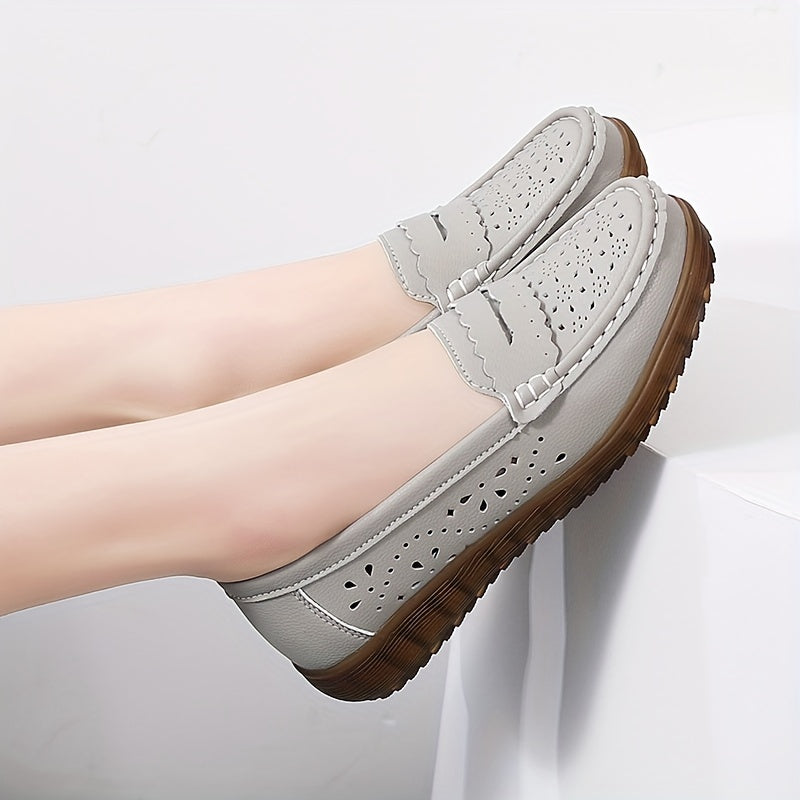 Women's Hollow Out Loafers Slip On Outdoor Shoes