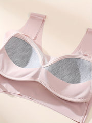 3pcs Mesh Wireless Bras Full Coverage Lingerie