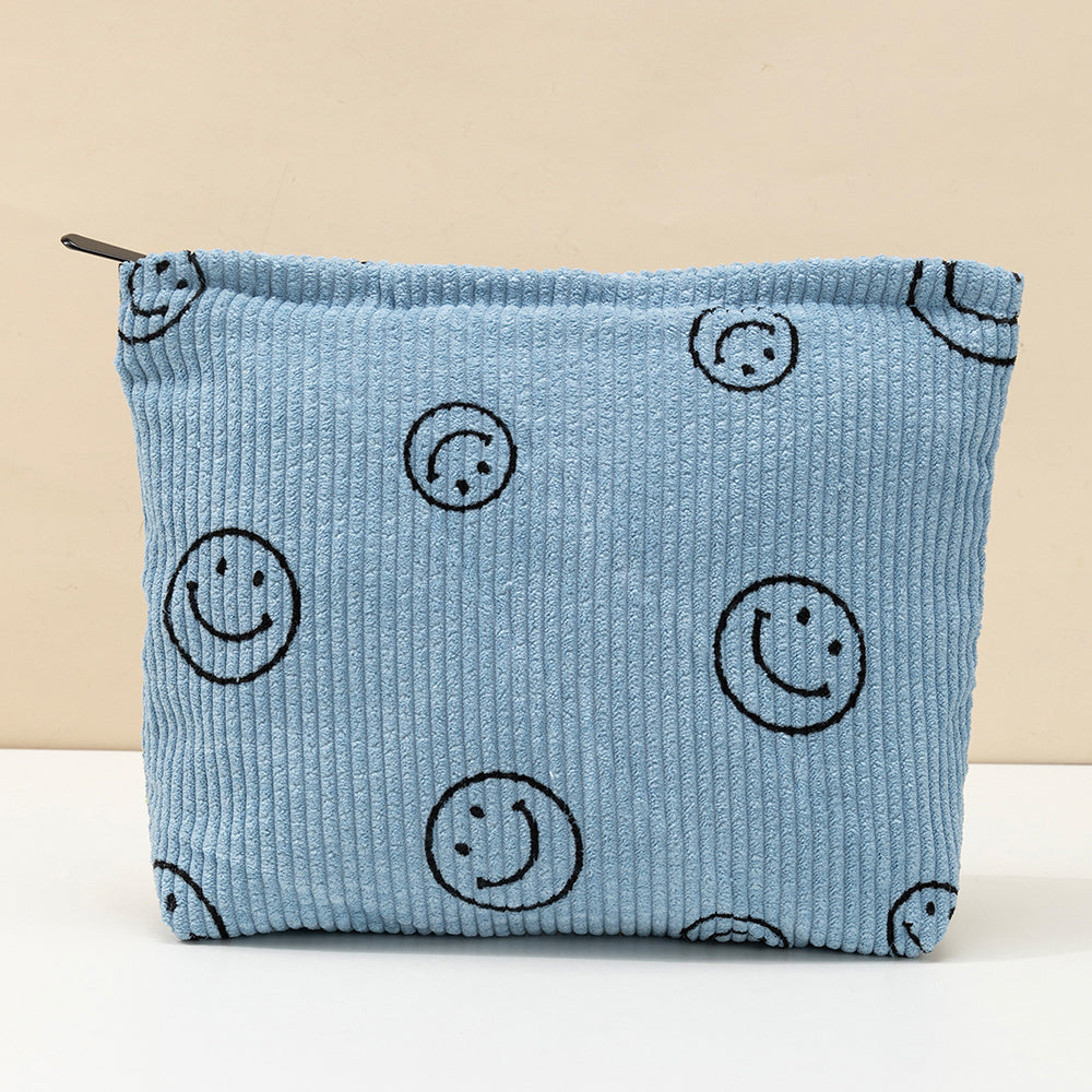 Roomy Makeup Pouch Bag for Women Teens Girls Zipper Closure Travel Organizer