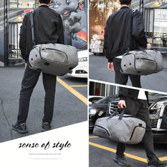 Large Capacity Gym Fitness Bag with Shoes Compartment Waterproof Storage
