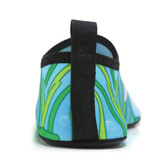 Kids Shark Print Water Shoes Lightweight Aqua Socks