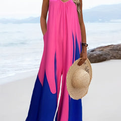Ruched Spaghetti Strap Jumpsuit Sleeveless