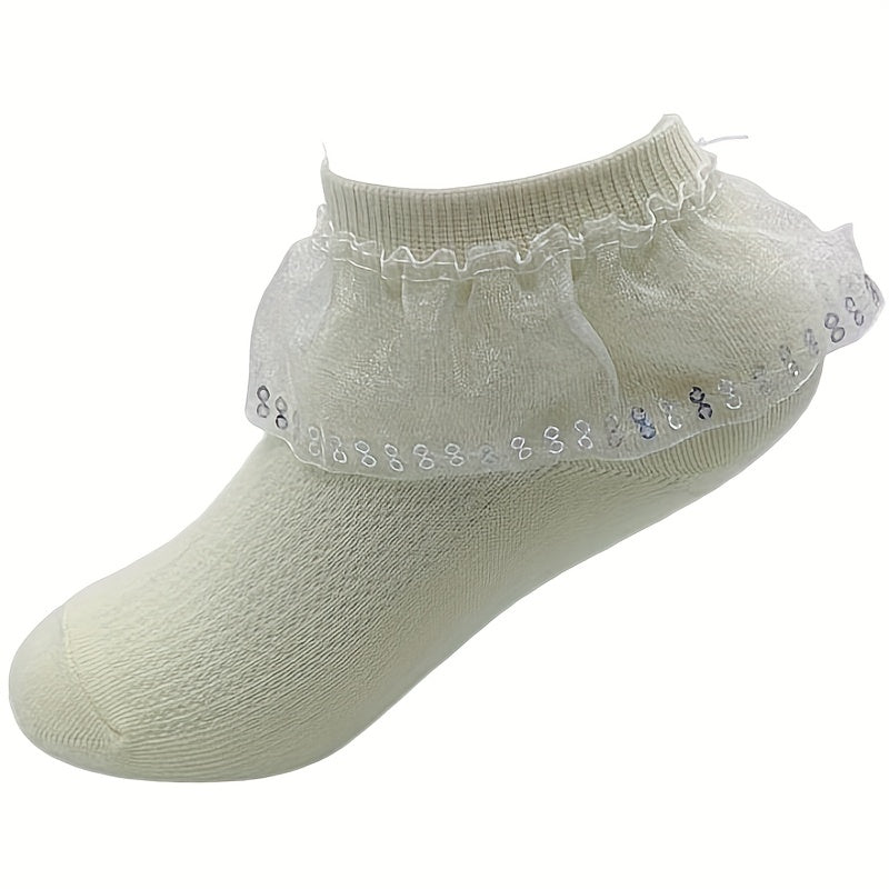 Girls Kids Lace Princess Ankle Socks Spring Summer