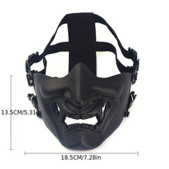 Airsoft Half Face Protective Demon Mask For Shooting