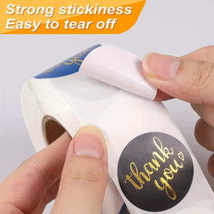 500pcs Thank You Stickers Roll for Small Business 3/4 Adhesive Labels