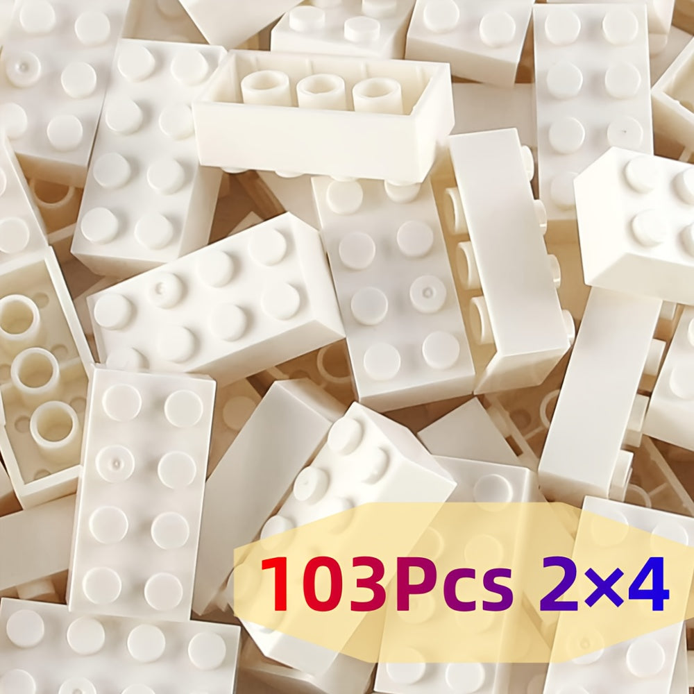 DIY Interlocking Bricks 103pcs Classic 2x4 Building Blocks Set