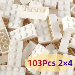 DIY Interlocking Bricks 103pcs Classic 2x4 Building Blocks Set