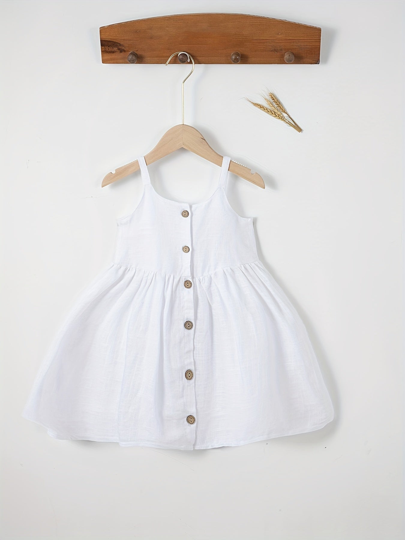 Toddler Baby Girls Cotton Cami Dress Summer Pleated Dress