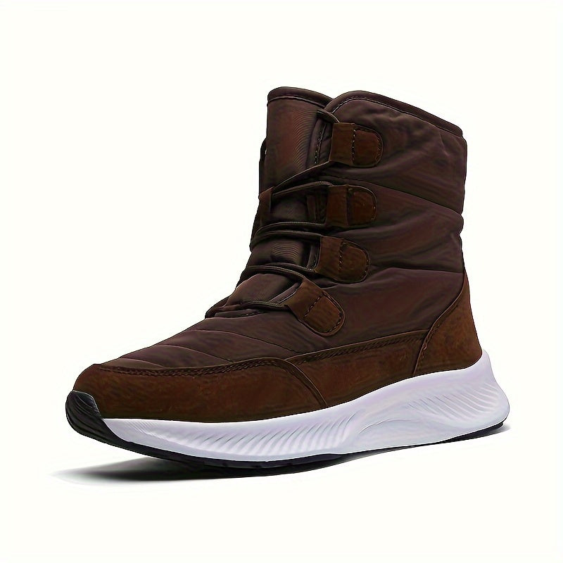 Waterproof Plush Lined Furry Thick Sole Heighten Snow Boots