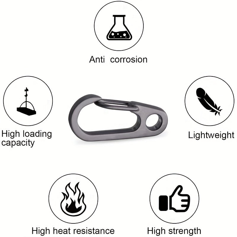 10pcs Mini Carabiner Keychain for Hanging - Camping, Mountaineering