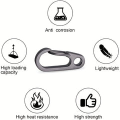 10pcs Mini Carabiner Keychain for Hanging - Camping, Mountaineering
