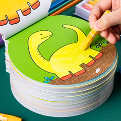 Circular Graffiti Coloring Book for Ages 3 - Animal Drawing Games