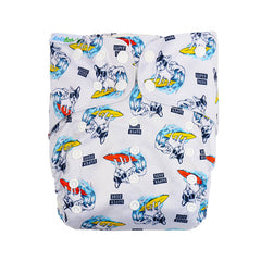 Printed Cloth Diapers for 3 25kg Babies, Washable & Reusable