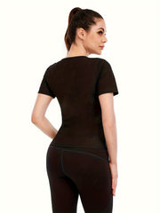 Women's Slimming Short Sleeve Sauna Shirt