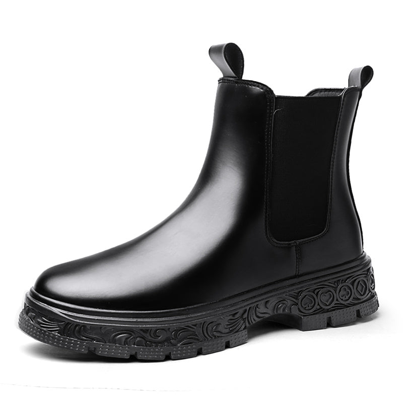 Men's Chelsea Boots Sculpted Sole Casual Walking Shoes