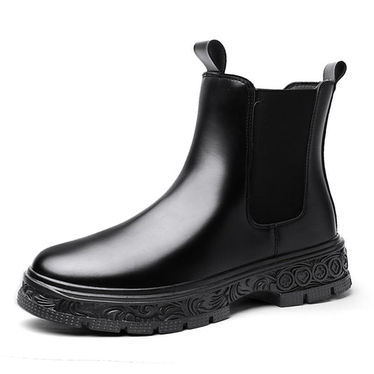 Men's Chelsea Boots Sculpted Sole Casual Walking Shoes