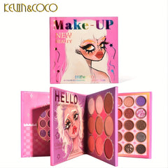 3-Layered Eyeshadow Palette with Matte, Pearl and Earth Tones