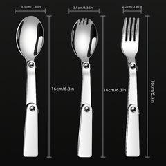 304 Stainless Steel Tableware with Storage Box for Outdoor Travel Camping