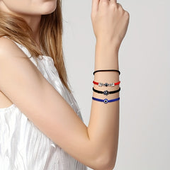 36pcs Evil Eye Bracelets Pack For Women Girls Adjustable Bracelets