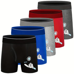 5pcs Boys Sunshine And Hands Boxer Briefs Underwear Soft Comfortable