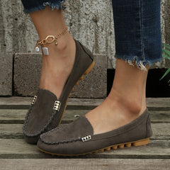Women's Slip On Loafers Solid Comfortable Shoes