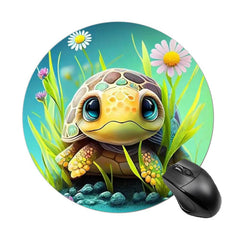 Cartoon Turtle Gaming Mouse Pad Non slip Rubber Base Waterproof Mouse Pad