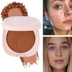 Matte Finish Concealer Compact with Mirror and Puff