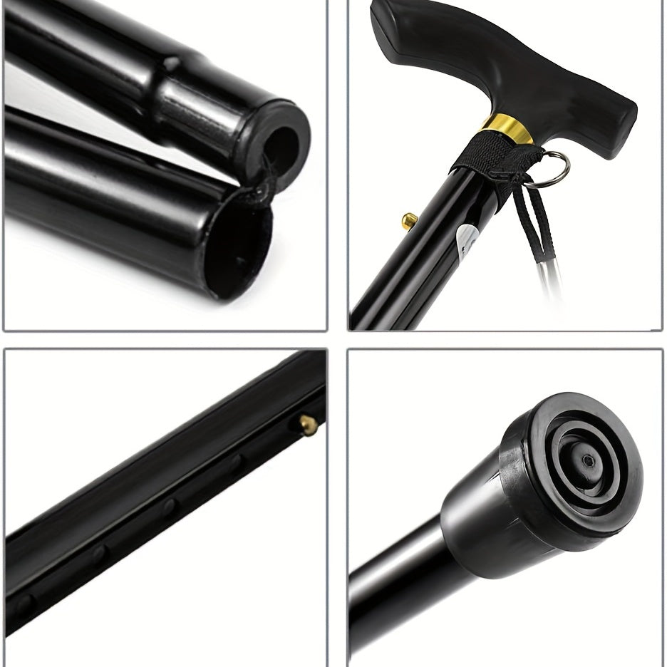 Folding Walking Stick Trekking Pole Adjustable Lightweight Hiking Stick