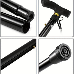 Folding Walking Stick Trekking Pole Adjustable Lightweight Hiking Stick
