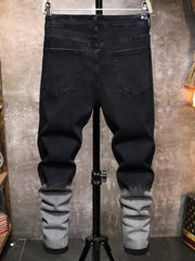 Christmas Special Men's Slim Fit Ripped Denim Jeans