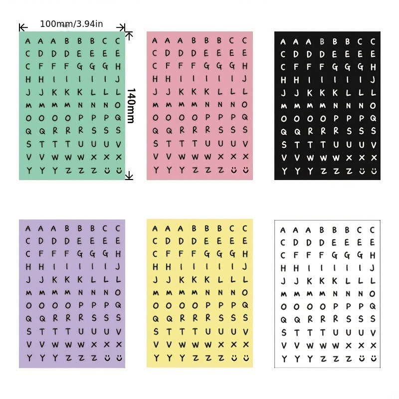 Cartoon & English Letter Stickers for Labeling