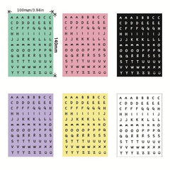 Cartoon & English Letter Stickers for Labeling