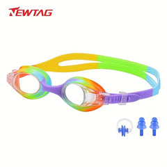 TAG Silicone Kids Swimming Goggles Waterproof Anti fog HD Swimming Glasses